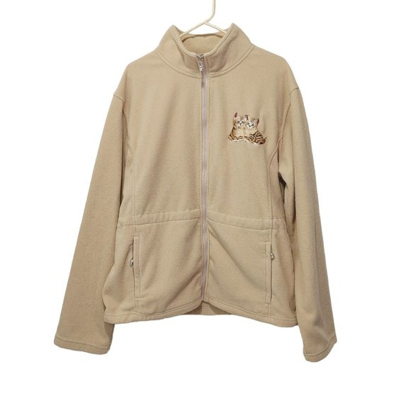 Jacket with Embroidered Kittens Fleece Women's 2X The Bradford Exchange - Picture 2 of 12